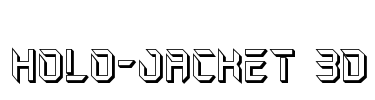 Holo-Jacket 3D Font Image