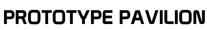 Prototype Pavilion Font Image