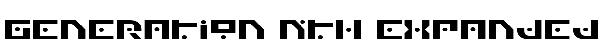 Generation Nth Expanded Font Image
