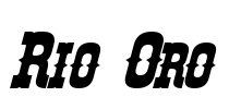 Rio Oro Font Image
