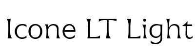 Icone LT Light Font Image