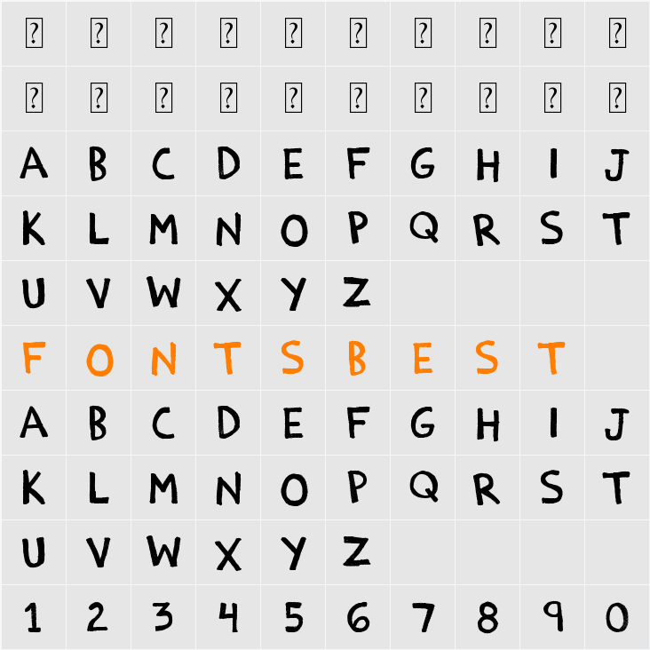 {¡Estoy Bueno!} Character Map