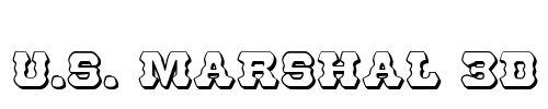 U.S. Marshal 3D Font Image