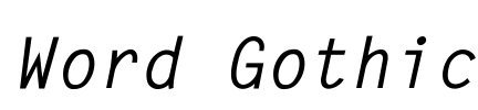 Word Gothic