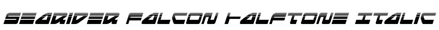 Searider Falcon Halftone Italic