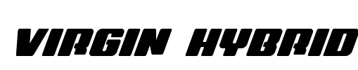 Virgin Hybrid Font Image