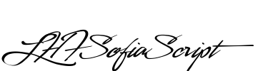 LHFSofiaScript Font Image
