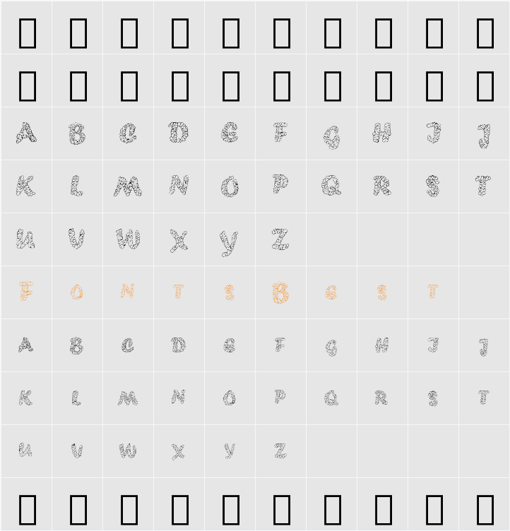 PopcornEBO Character Map