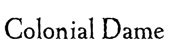 Colonial Dame