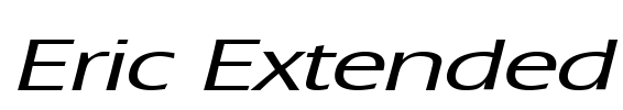 Eric Extended Font Image