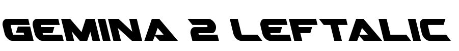 Gemina 2 Leftalic Font Image