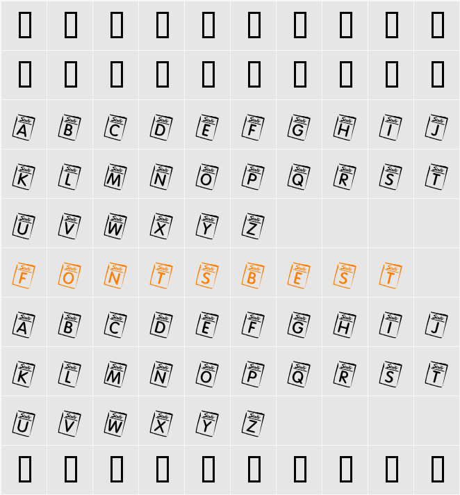 KR Seeds Character Map