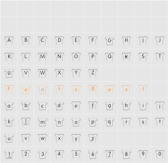 MKonstrukTshirts Character Map