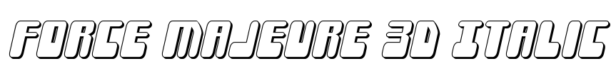 Force Majeure 3D Italic