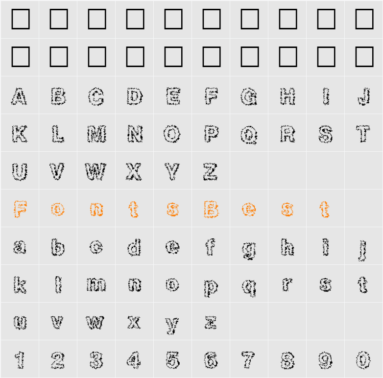 Heb2 DB Character Map