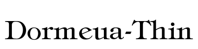 Dormeua-Thin Font Image