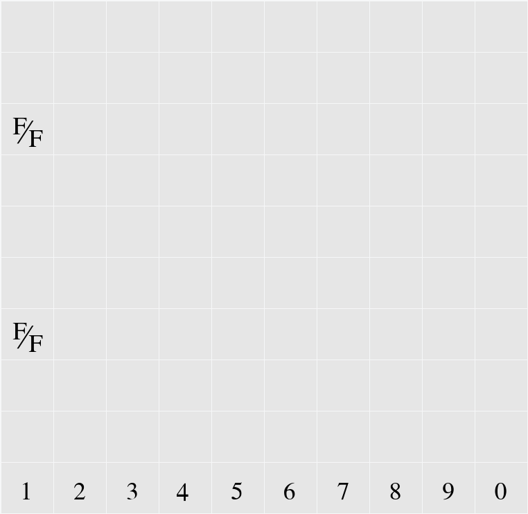 TimeFraction-E Character Map
