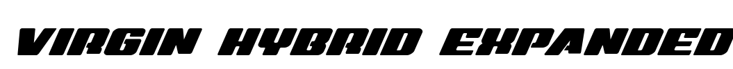 Virgin Hybrid Expanded Font Image