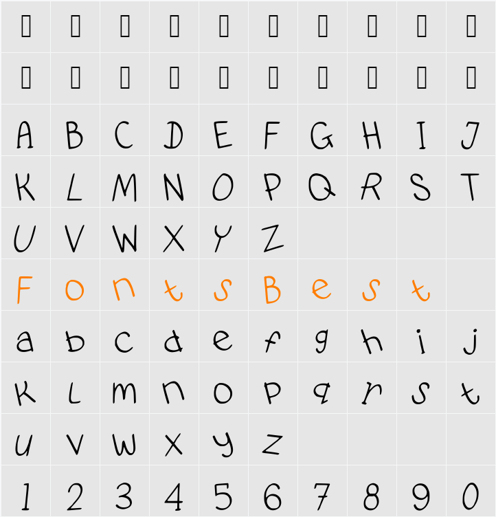 PidginDance Character Map