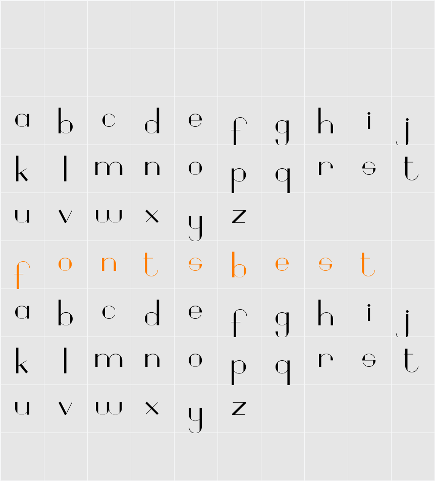 Geobrijel Character Map
