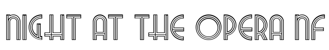 Night At The Opera NF Font Image