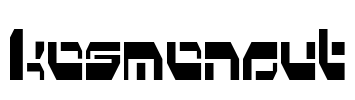 Kosmonaut Font Image