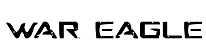 War Eagle Font Image