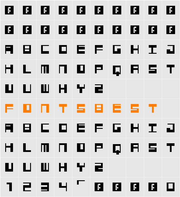 Jangotype Character Map
