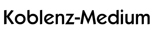 Koblenz-Medium Font Image