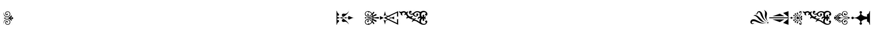 PC Ornaments Font Image