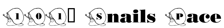 101! Snails Pace Font Image