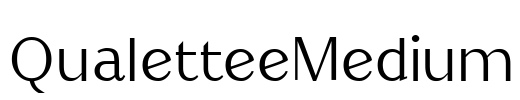 QualetteeMedium Font Image
