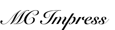 MC Impress Font Image