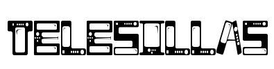 TELESILLAS Font Image