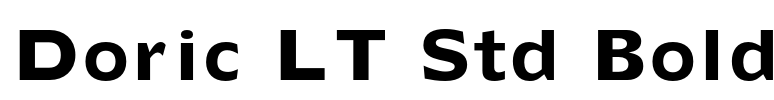 Doric LT Std Bold Font Image