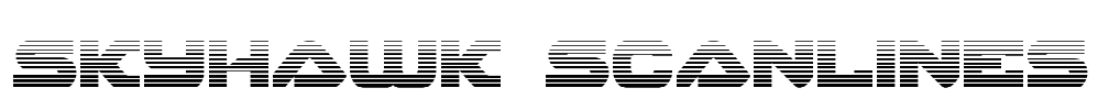 Skyhawk Scanlines Font Image