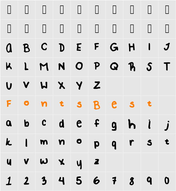 Rachel_Kate_Thick Character Map