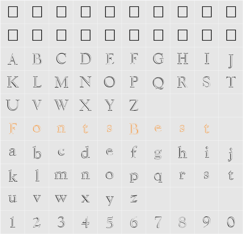 Liberty Character Map