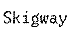 Skigway Font Image