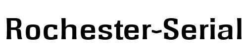 Rochester-Serial Font Image