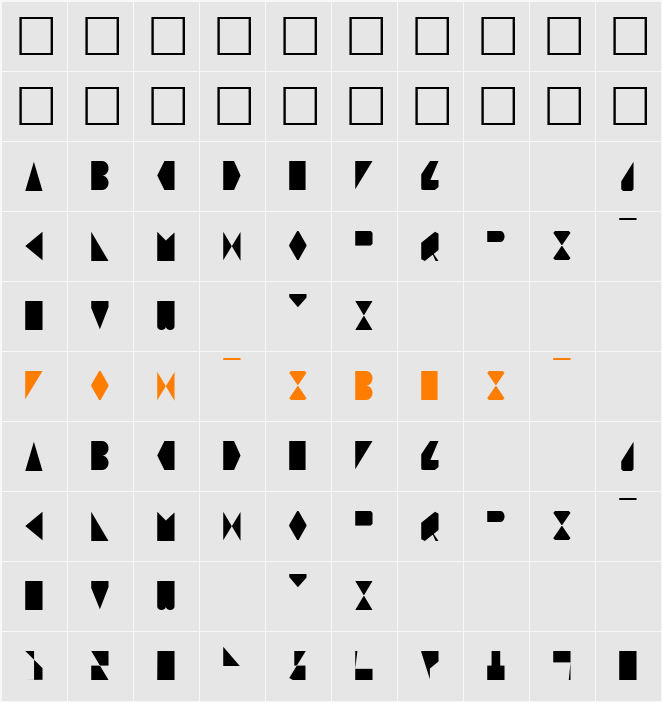 O Character Map