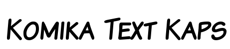 Komika Text Kaps Font Image
