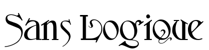Sans Logique Font Image