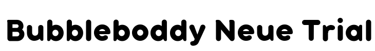 Bubbleboddy Neue Trial Font Image