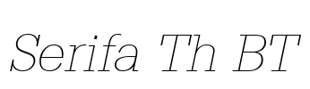 Serifa Th BT