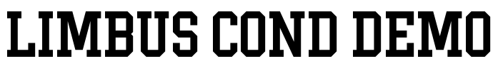 Limbus Cond Demo Font Image
