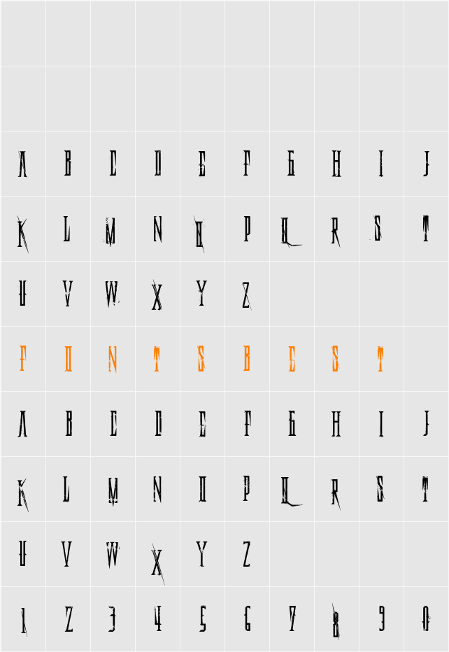 Deadly Black Chain Character Map
