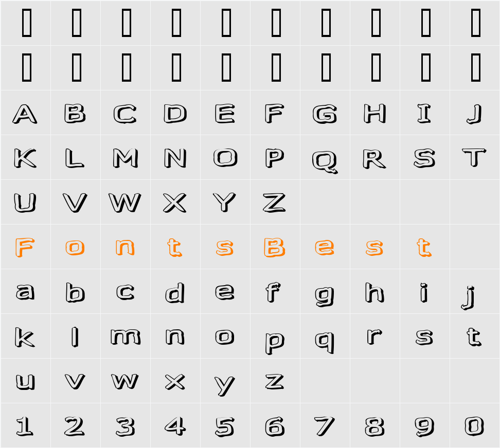 Gazzarelli Character Map