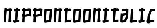 NipponToonItalic Font Image