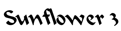 Sunflower 3 Font Image